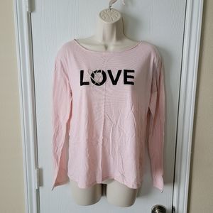 Victoria's Secret Love Sequin Lounge Tee